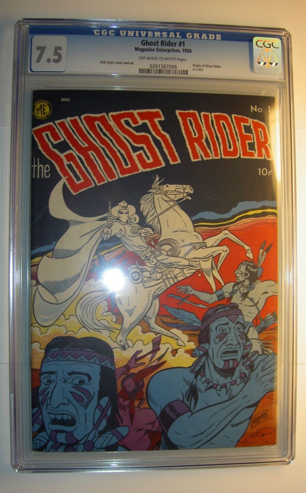 Comicsvalue Ghost Rider 1 VF CGC 7 5 1950 ME Pre Code Golden