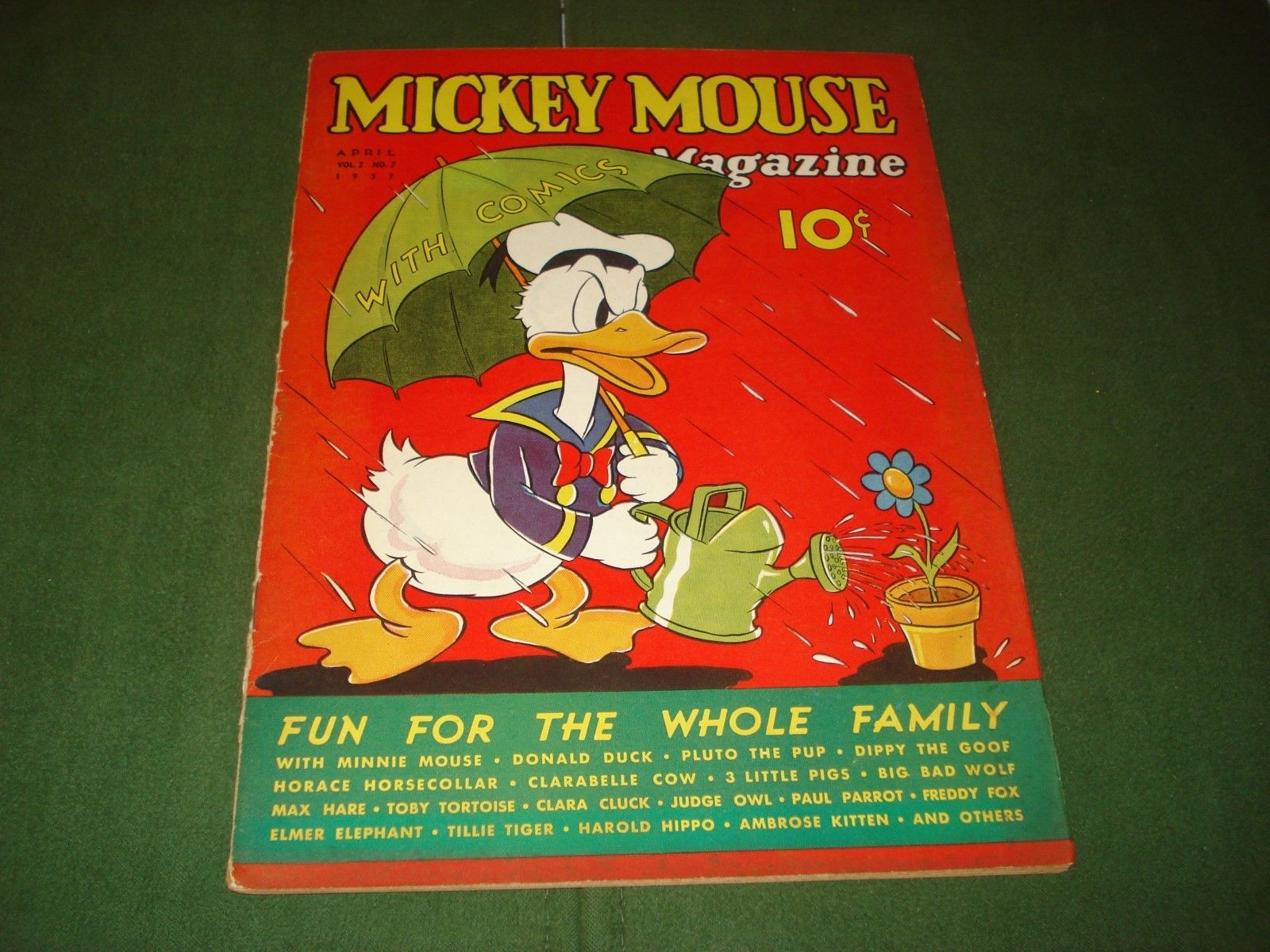 Comicsvalue MICKEY MOUSE MAGAZINE V 2 7 DONALD DUCK COVER