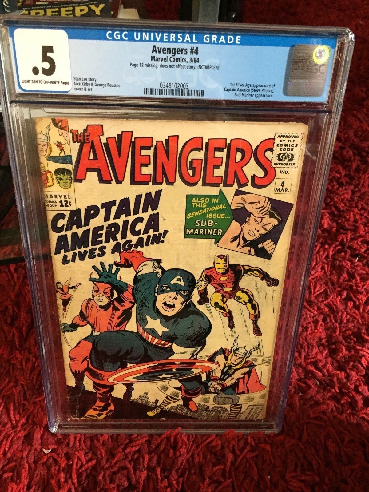 Comicsvalue The Avengers St Silver Age Captain America Marvel