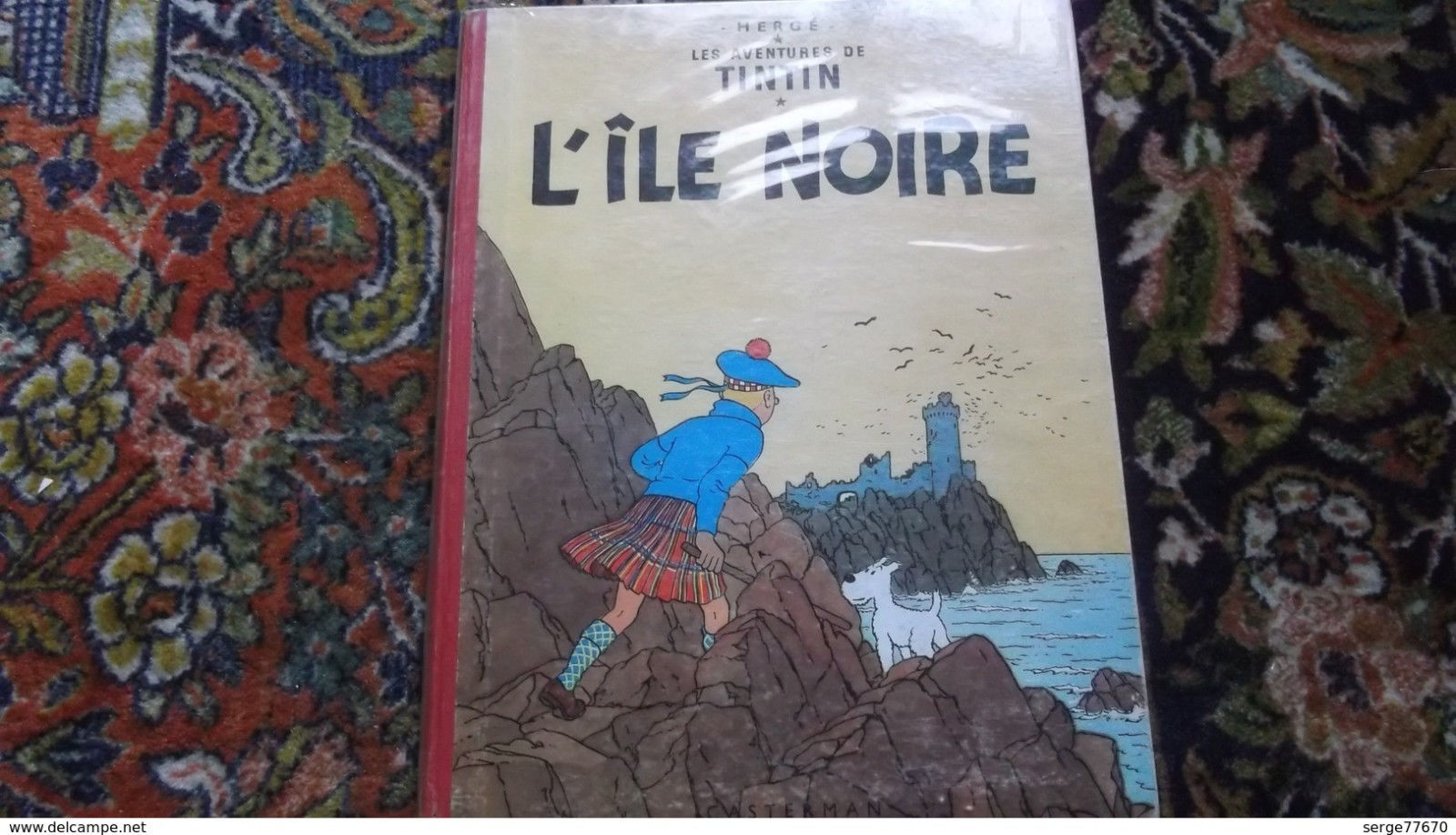 comicsvalue TINTIN l île noire 1958 B 25 HERGE Milou Haddock