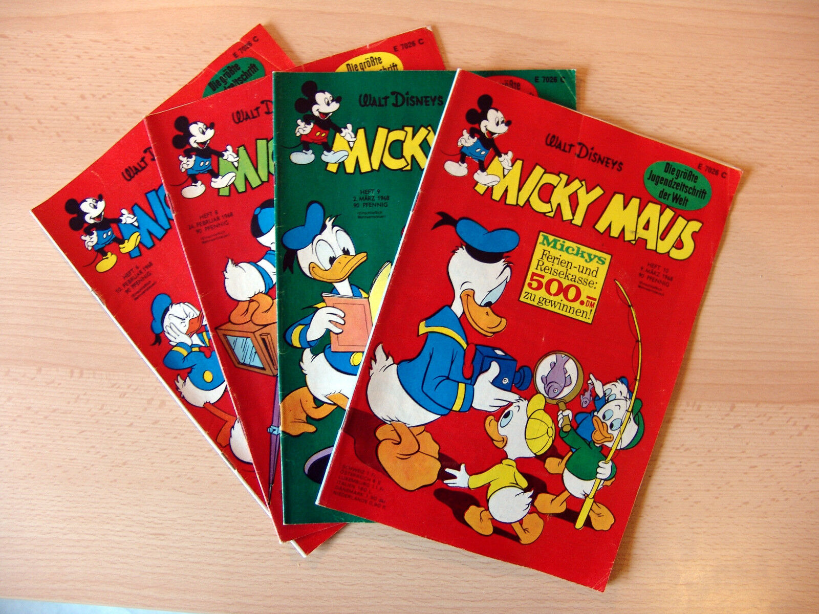 Comicsvalue Micky Maus Comic 4 Hefte Nr 6 8 9 10 Walt Disney