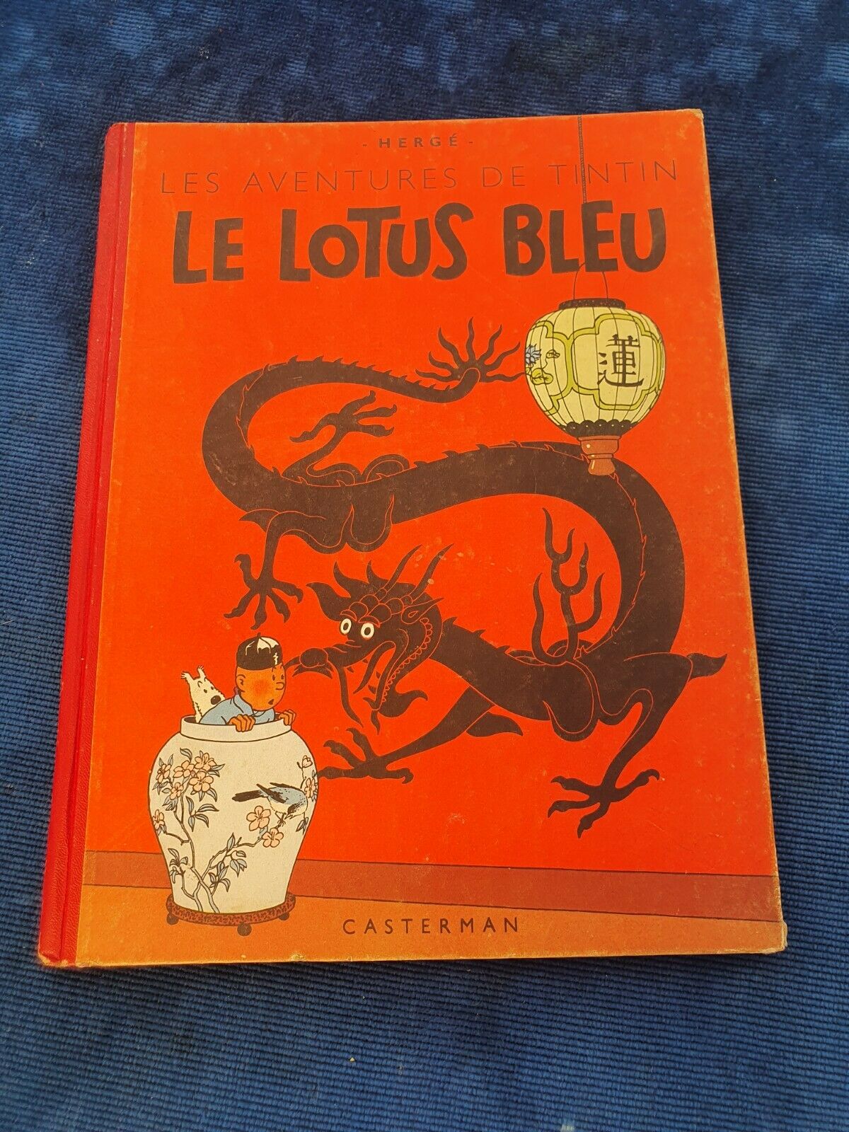 Comicsvalue Rare Bd Ancienne Les Aventures De Tintin Le Lotus