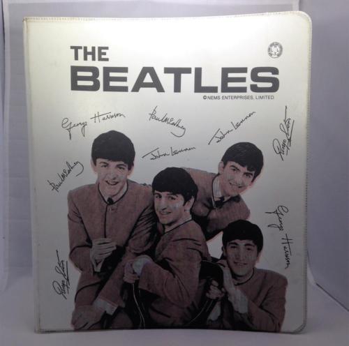 comicsvalue.com - Beatles Vintage 1960s Binder Folder John Lennon Paul ...