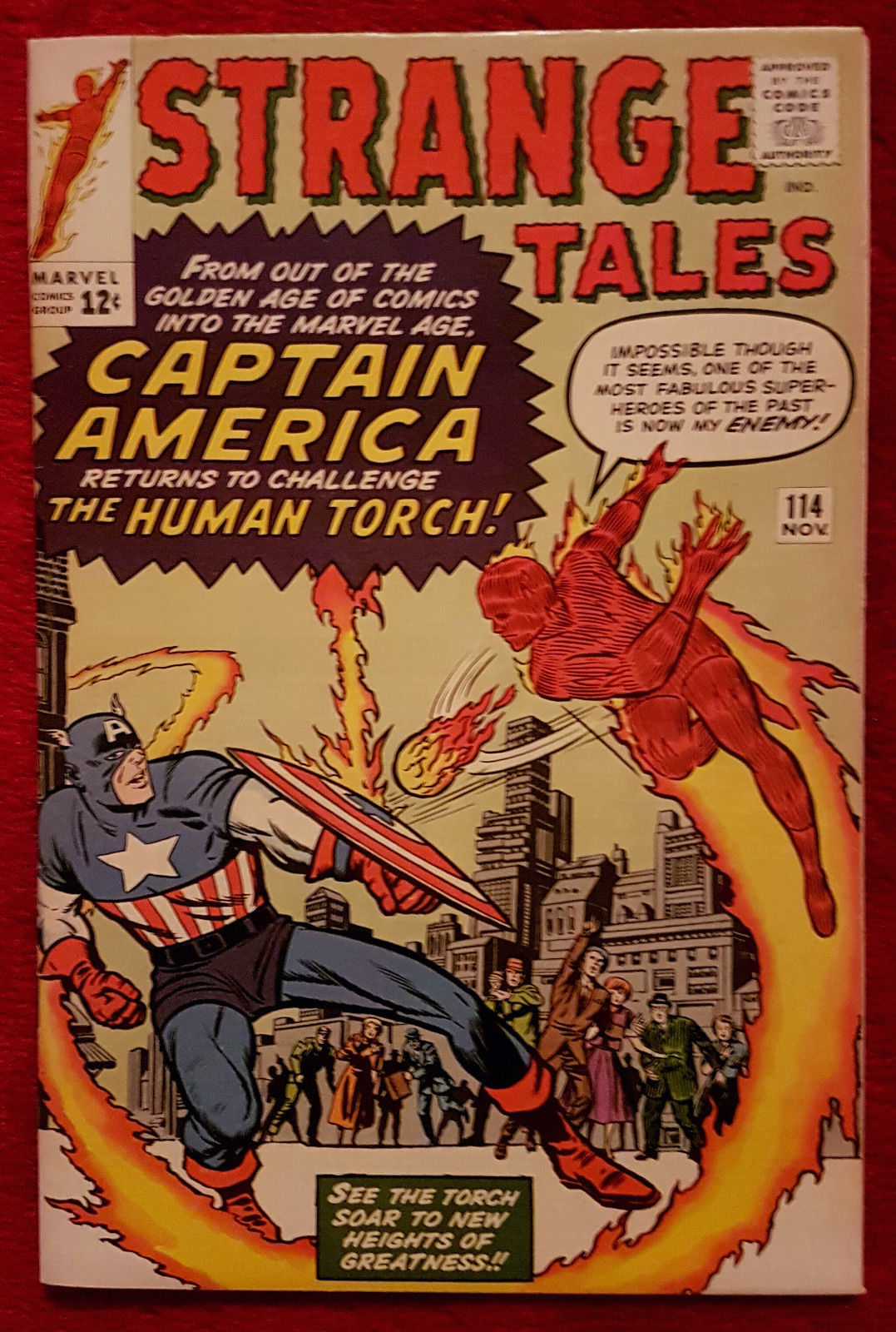 comicsvalue.com - STRANGE TALES #114 - 1st SILVER-AGE CAPTAIN AMERICA ...