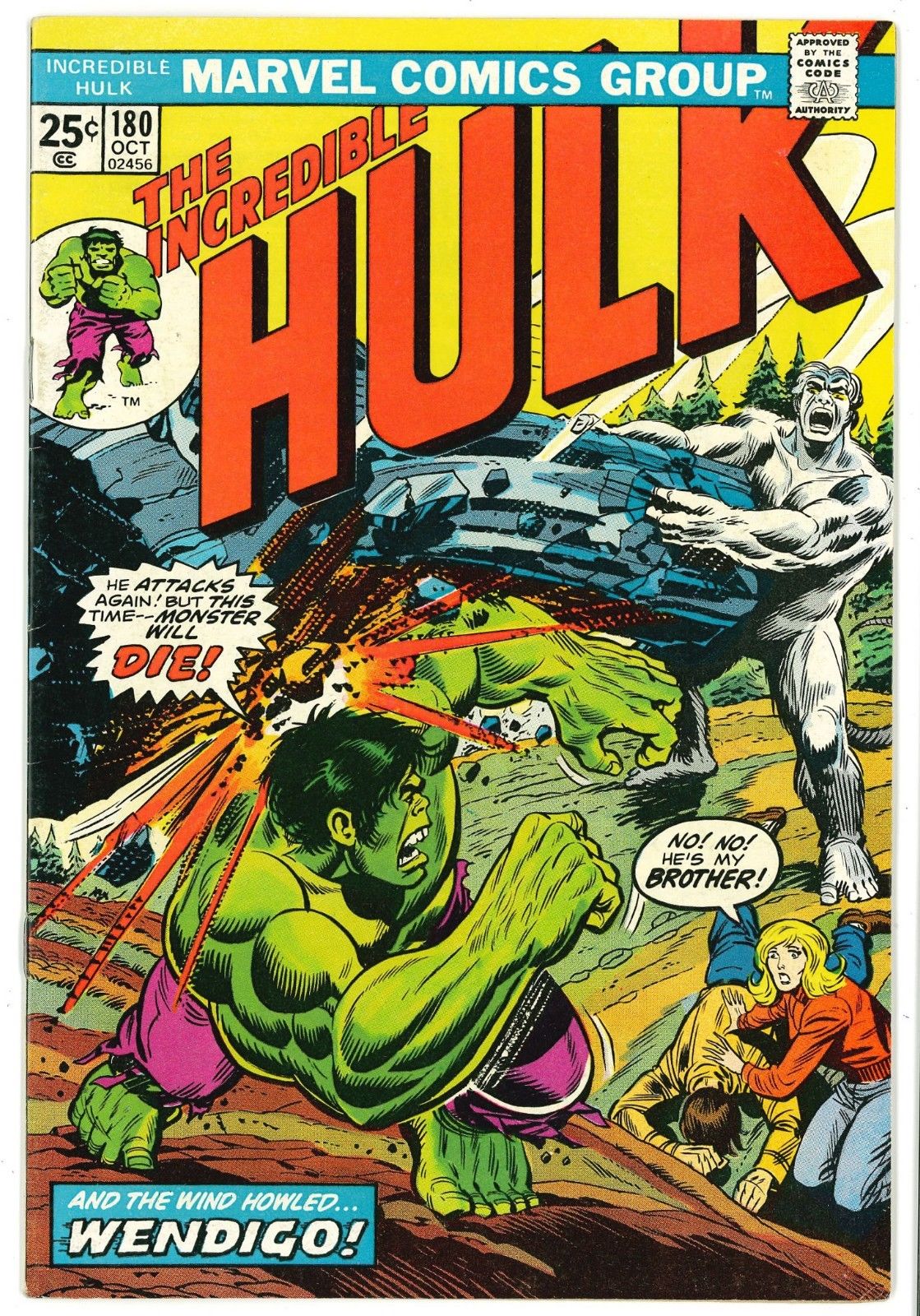 comicsvalue.com - The Incredible Hulk #180 (Marvel - 1974) 1st ...