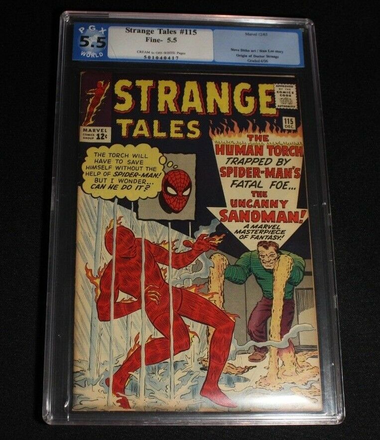 comicsvalue.com - Strange Tales #115 PGX Fine- 5.5 Origin Dr. Strange ...