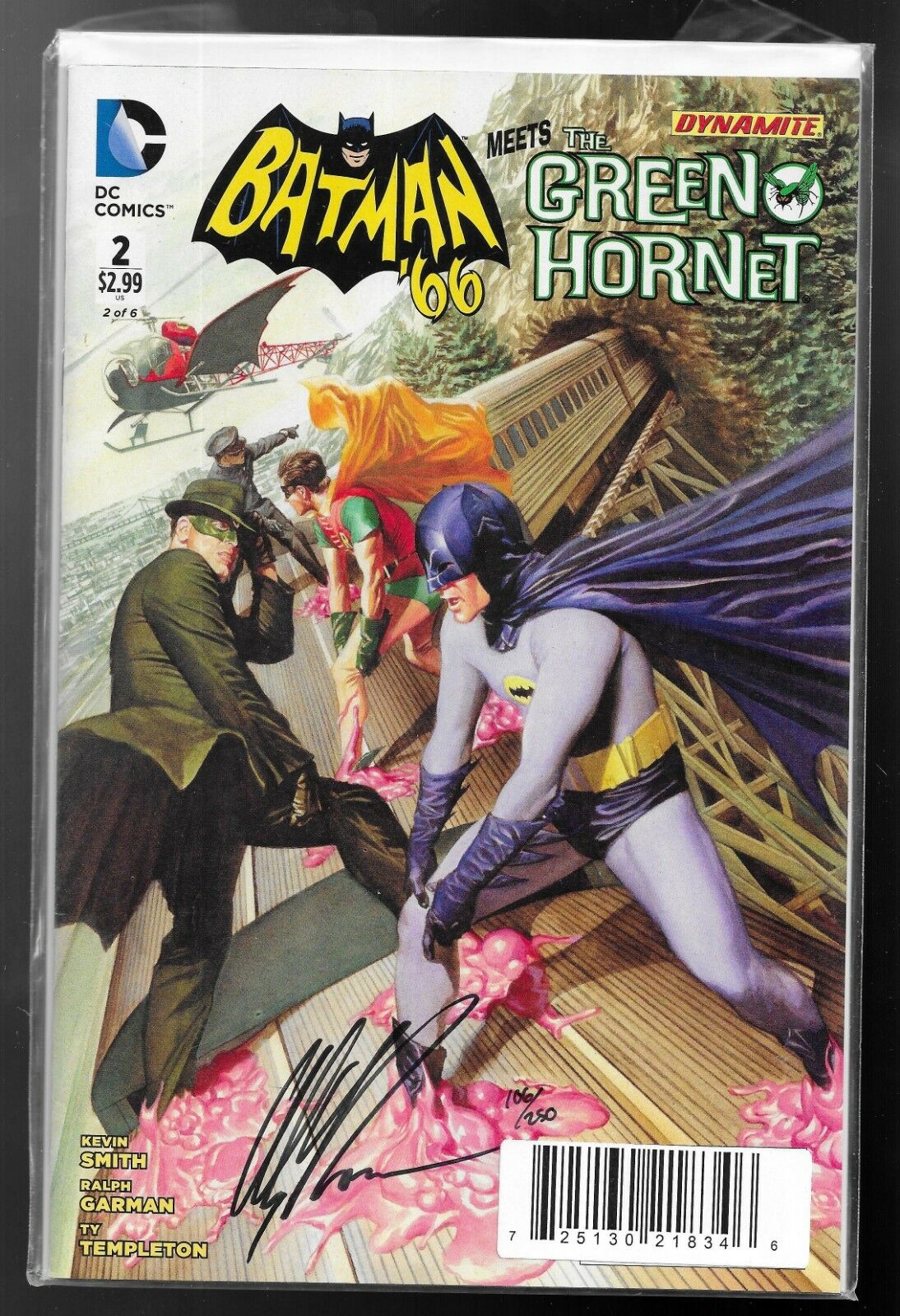 comicsvalue.com - Batman '66 Meets The Green Hornet 2 DF signed Alex ...