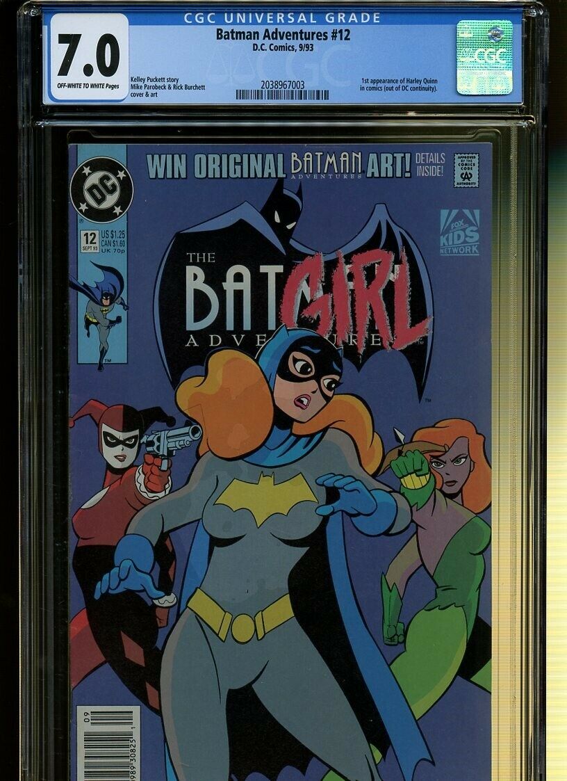 comicsvalue.com - Batman Adventures 12 CGC 7.0 | DC 1993 | 1st Harley ...