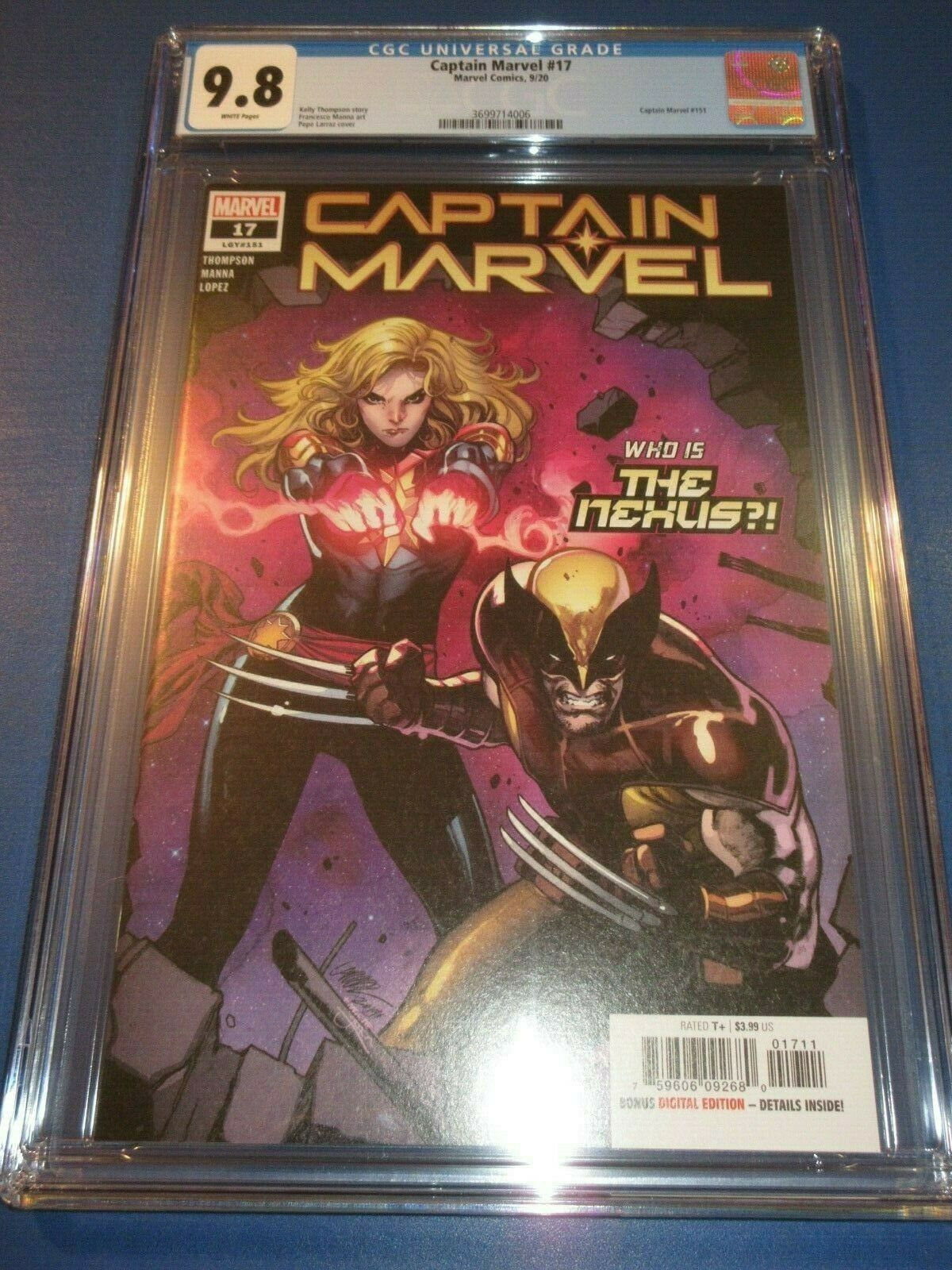 Captain Marvel 17 Ms Marvel Cgc 9 8 Nm M X Men